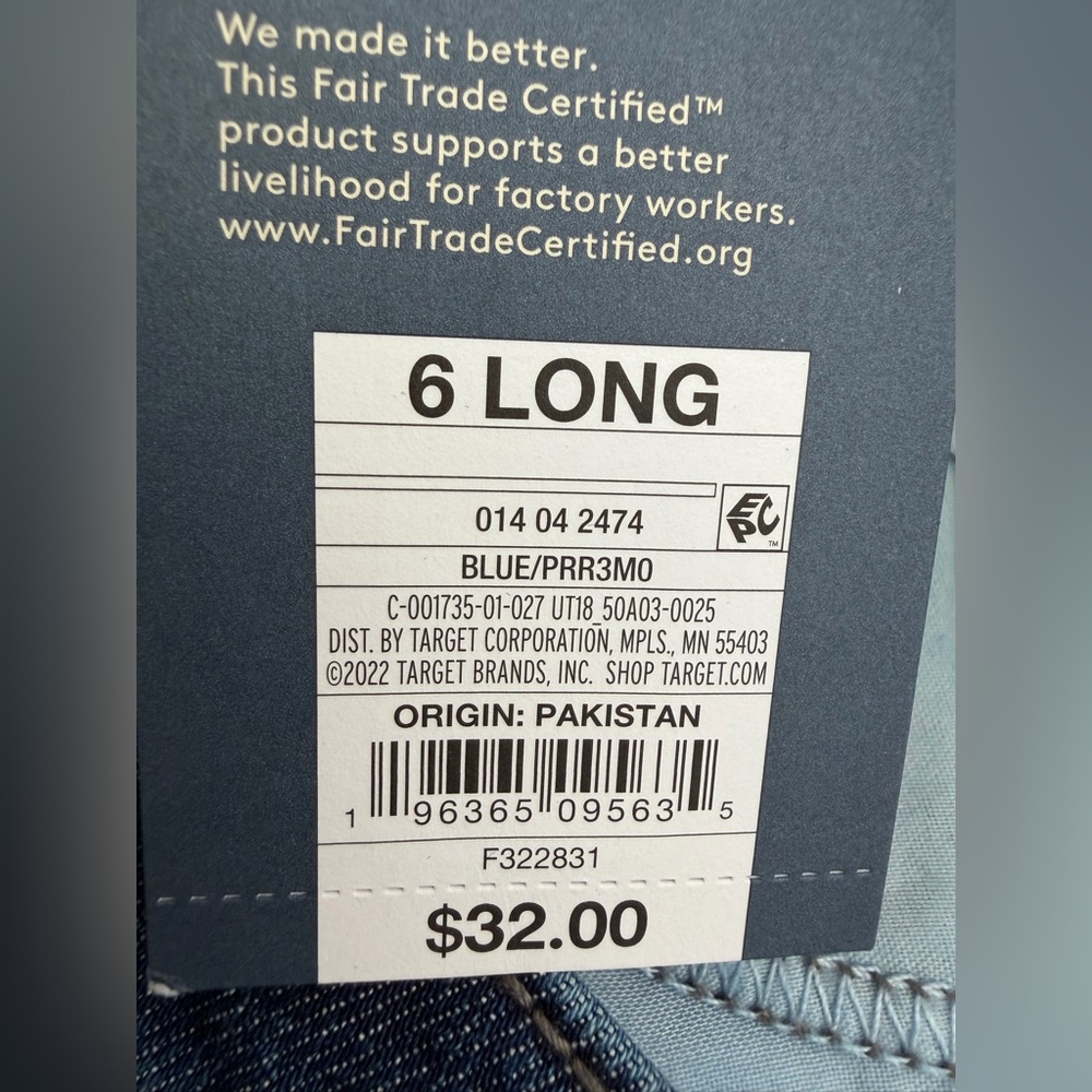 UNIVERSAL THREAD ANKLE BOOTCUT VINTAGE STRETCH JEANS Blue Size 6 / 28 LONG - Picture 8 of 12